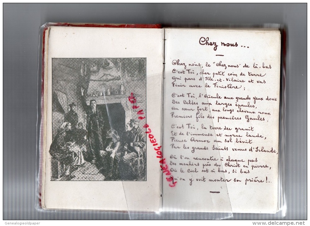 THEODORE BOTREL - CHANSONS DE CHEZ NOUS- AQUARELLES HORS TEXTE EUGENE VINCENT- 1878- GEORGES ONDET PARIS - Auteurs Français