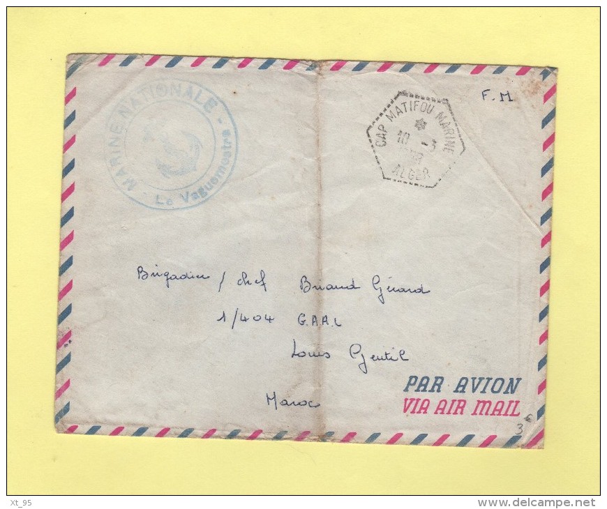 Cap Matifou Marine - Alger - 10-3-1958 - Marine Nationale - FM - Poste Navale