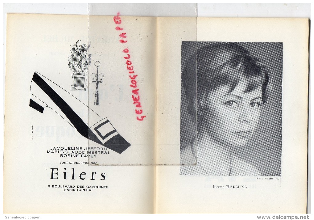 75- PARIS - THEATRE  MICHEL - SAISON 1966-67- L' OEUF A LA COQUE- MARCEL FRANCK- GUERIN-MARILLIER-LAMY-FAVEY-DESTAILLES- - Programme
