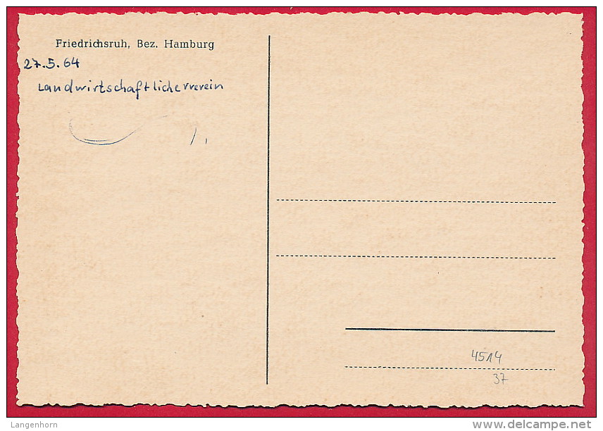 2 AK ´Friedrichsruh / Aumühle´ (Herzogtum Lauenburg) ~ 1964 - Friedrichsruh