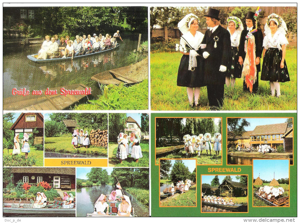 Deutschland - 5 AK - Spreewald - Blota - Tracht - Trachten - Folklore - Costume - Lübben (Spreewald)