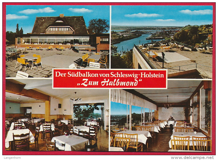 2 AK 'Lauenburg / Elbe' Gasthof 'Zum Halbmond' - Lauenburg