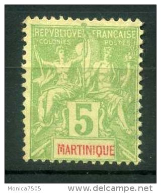 MARTINIQUE (  POSTE  ) : Y&amp;T N°  44  TIMBRE  NEUF  SANS  GOMME ,  A  VOIR . - Unused Stamps