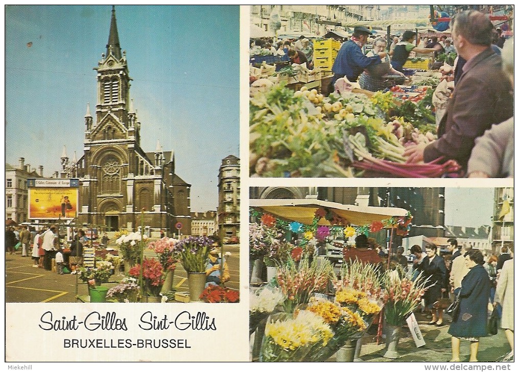 SAINT-GILLES-PLACE DU PARVIS-MARCHE-EGLISE - St-Gilles - St-Gillis