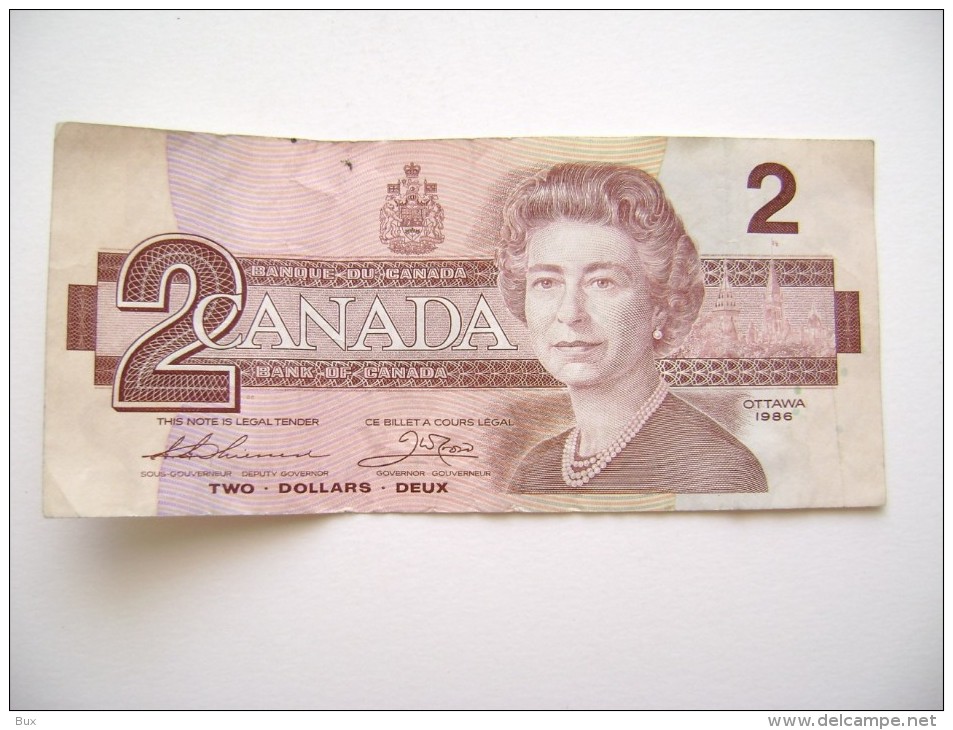 --CANADA ---TWO -DOLLARS-DEUX -OTTAWA 1986 - Canada