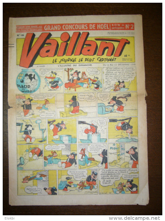 Vaillant N° 186 Du 6 Décembre 1948 - Vaillant