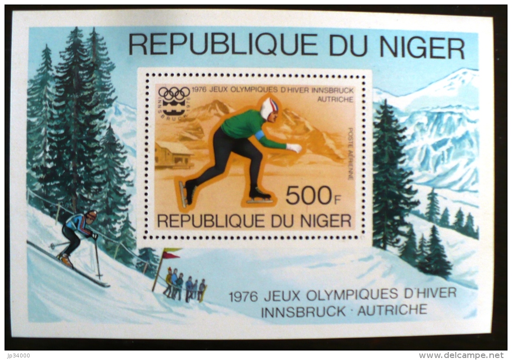 NIGER Jeux Olympiques, INNSBRUCK  Yvert BF 13** MNH. Patinage - Hiver 1964: Innsbruck