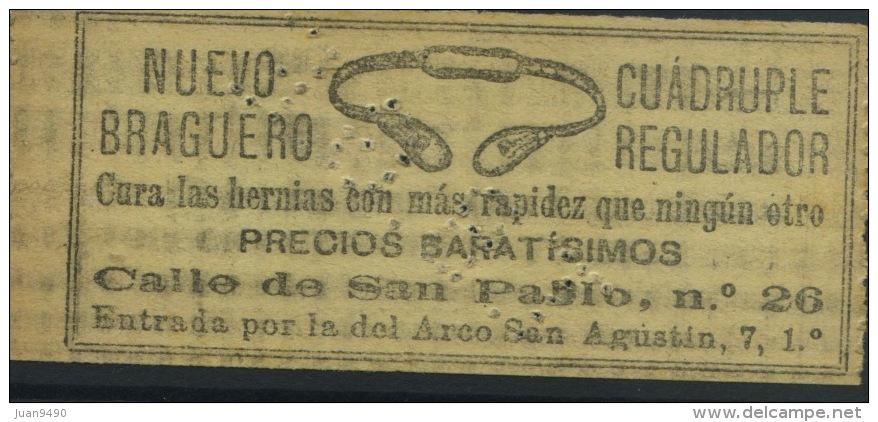 BILLETE DE BARCELONA TRAMWAYS COMP. LTD. CON PROPAGANDA // 1900 // VER NOTA - Europe