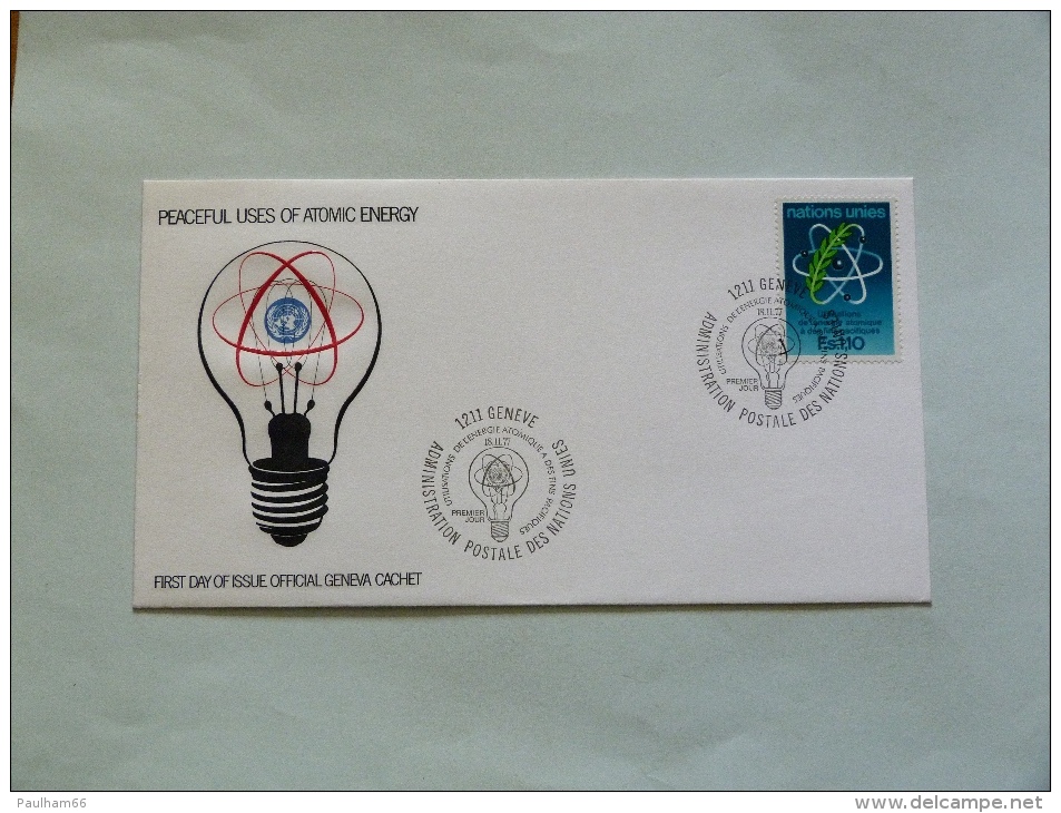 F.D.C    PEACEFUL USES OF ATOMIC ENERGY - Used Stamps