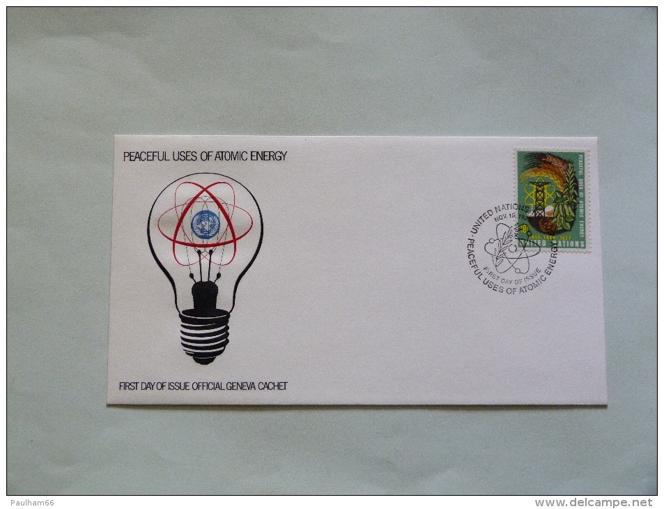 F.D.C    PEACEFUL USES OF ATOMIC ENERGY - Used Stamps