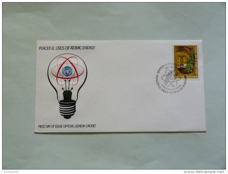 F.D.C    PEACEFUL USES OF ATOMIC ENERGY - Used Stamps