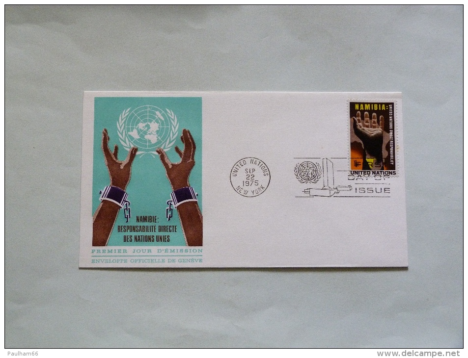 F.D.C   NAMIBIE  RESPONSABILITE DIRECTE DES NATIONS UNIES - Used Stamps