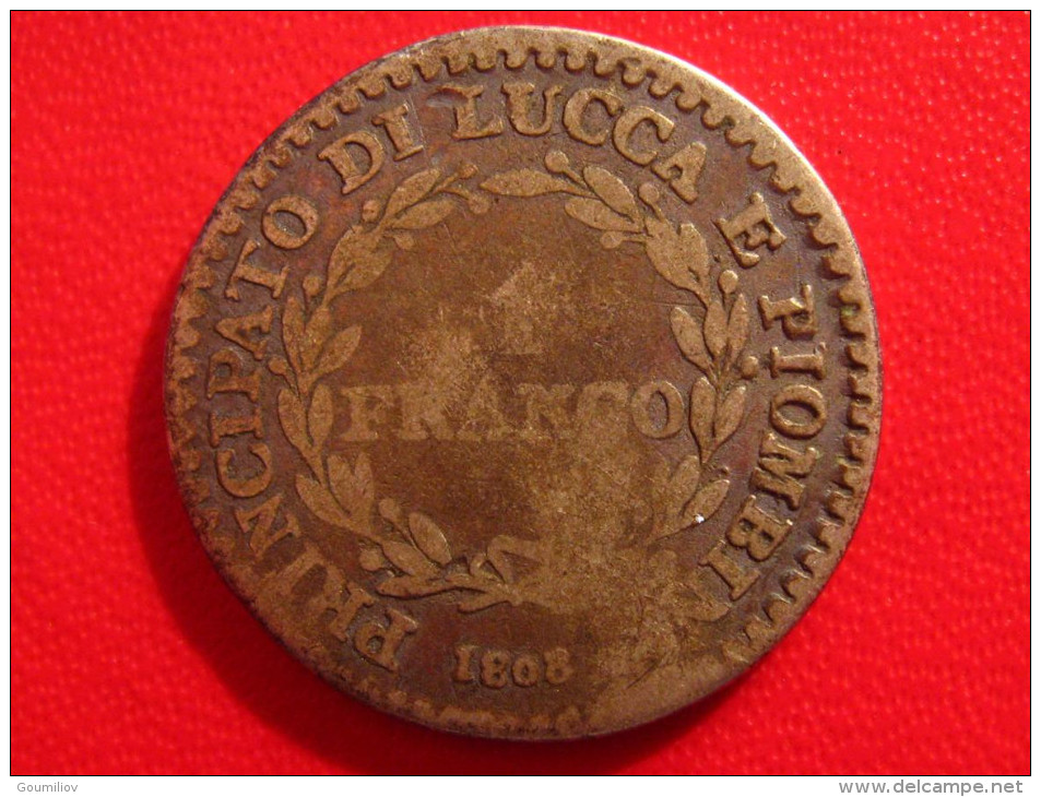 Italy - Principato Di Lucca E Piombino - 1 Franco 1808 2715 - Lucca