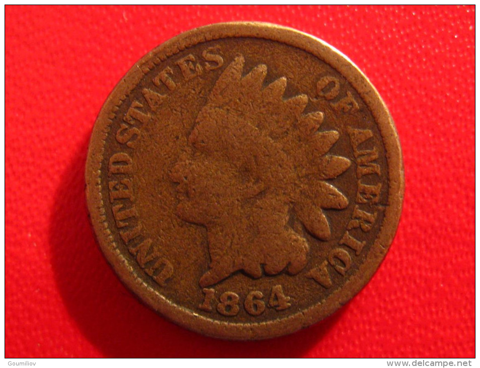 Etats-Unis - One Cent 1864 Indian Head - 1er Type 2765 - 1859-1909: Indian Head