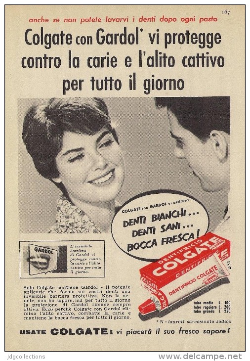 # TOOTHPASTE COLGATE PALMOLIVE 1950s Advert Pubblicità Publicitè Reklame Dentifricio Zahnpaste Oral Dental Healthcare - Medical & Dental Equipment