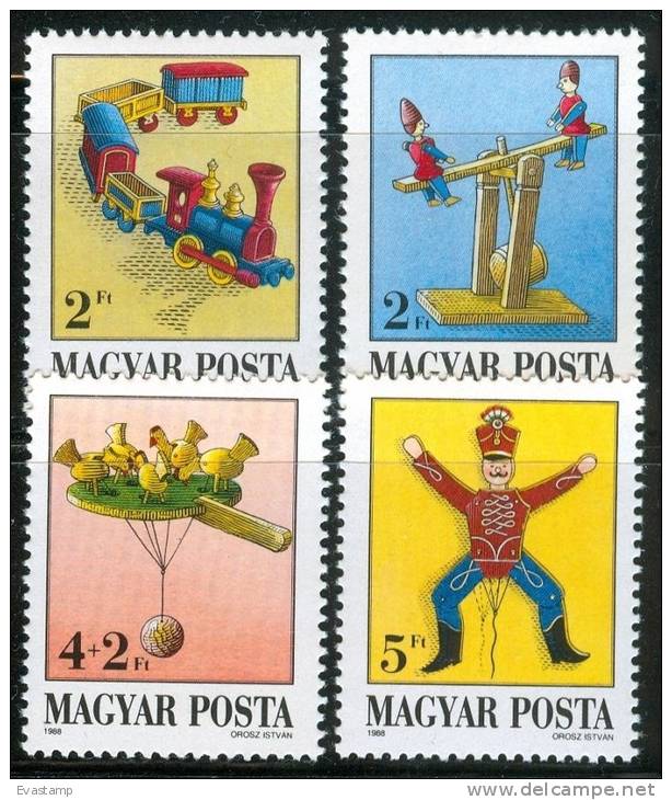 HUNGARY - 1988.Antique Toys Cpl. Set MNH! - Ongebruikt