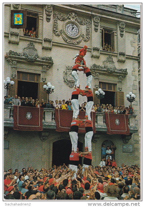 Gf. VILLAFRANCA DEL PENEDES. Els Castellers. 5436 (tour Humaine) (1) - Barcelona