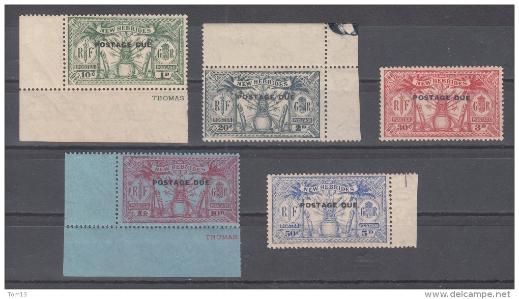 Nouvelles Hébrides  Taxe  N° 6 à 10   Neuf ** - Unused Stamps