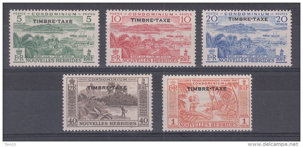 Nouvelles Hébrides  Taxe  N° 36 à 40   Neuf ** - Unused Stamps