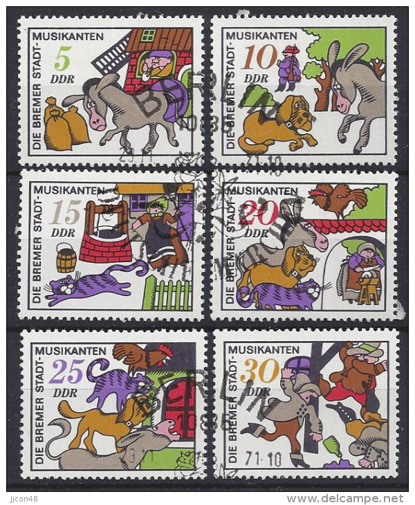 Germany  (DDR) 1971  Marchen  (o) Mi.1717-1722 - Gebraucht