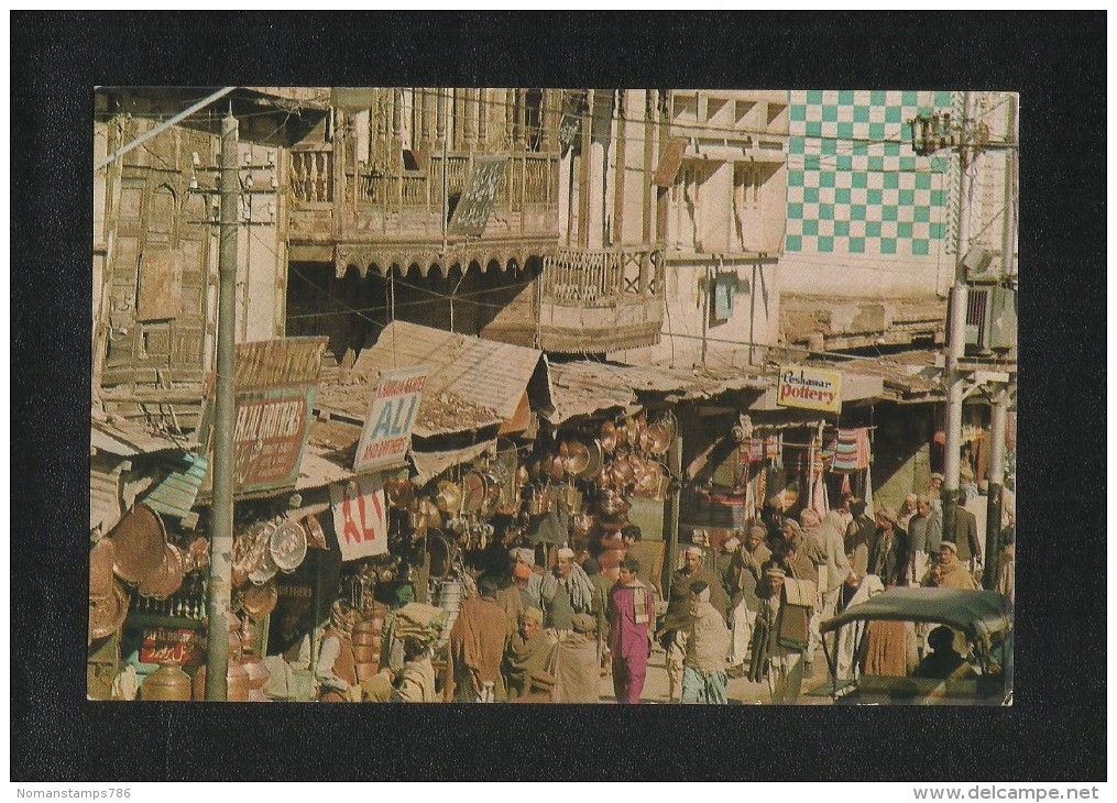 Pakistan Picture Postcard Busy Commercial Centre Peshawar View Card - Pakistan