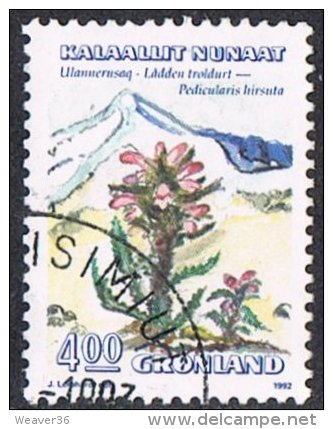 Greenland Mi223 1992 Flowers 4k Good/fine Used - Used Stamps