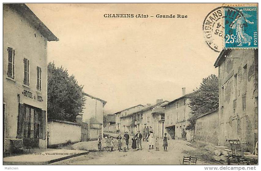 - Ref -H497 - Ain - Chaneins - Grande Rue - Hotel Du Midi - - Non Classés