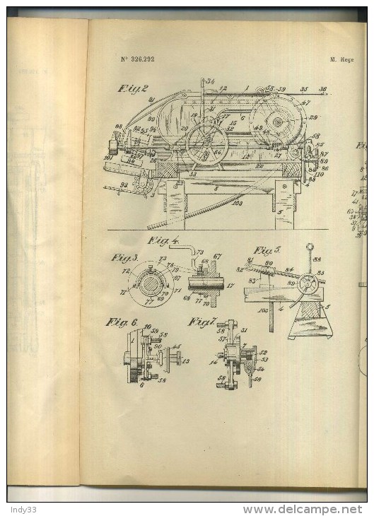 - MACHINE A TAILLER LES TRAVERSES DE CHEMINS DE FER .  BREVET D´INVENTION DE 1902 . - Eisenbahnverkehr