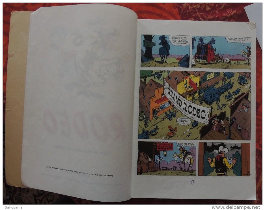 Morris : Lucky Luke - n°2 : Rodéo - © 1967 - Edition Dupuis - 61 p.  - état moyen