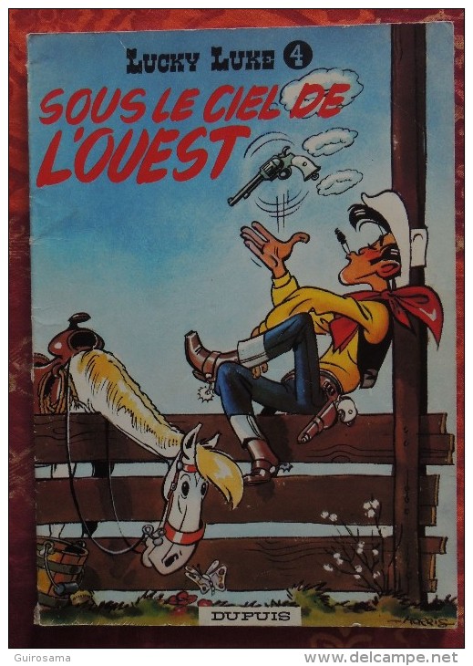 Morris : Lucky Luke - N°4 : Sous Le Ciel De L'ouest - © 1969 - Edition Dupuis - 47 P.  - état Moyen - Lucky Luke