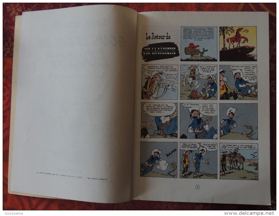 Morris : Lucky Luke - n°4 : Sous le ciel de l'ouest - © 1969 - Edition Dupuis - 47 p.  - état moyen