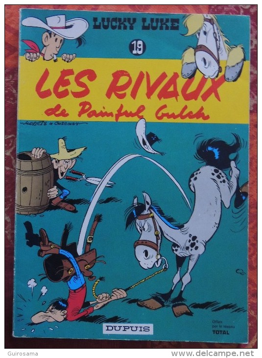 Morris Et Goscinny : Lucky Luke - N°19 : Les Rivaux De Painful Gulch - © 1969 - Ed. Dupuis - 46 P. - Offert Par Total - Lucky Luke