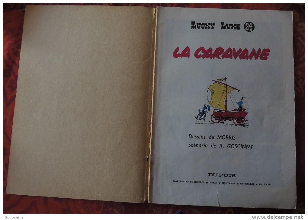 Morris Et Goscinny : Lucky Luke - N°24 : La Caravane - © 1968 - Edition Dupuis - 46 P. - Page De Pub Spirou - Lucky Luke