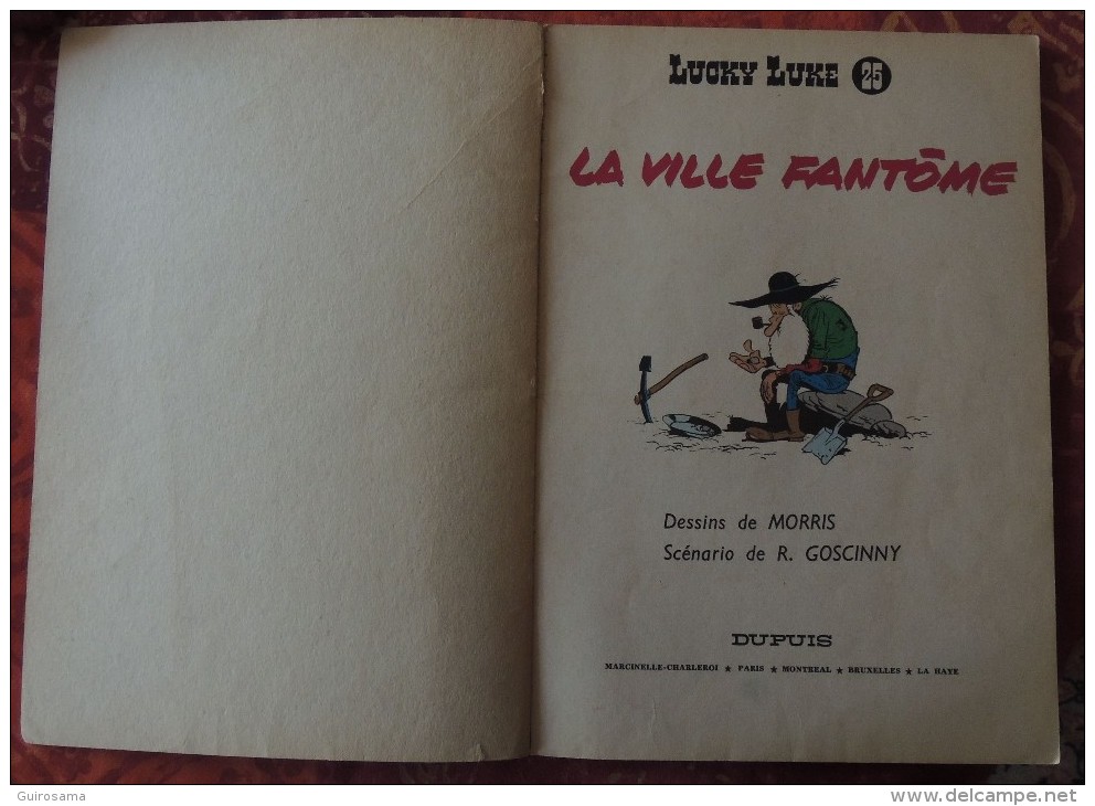 Morris Et Goscinny : Lucky Luke - N°25 : La Ville Fantôme - © 1966 - Edition Dupuis - 46 P. - Page De Pub Spirou - Lucky Luke