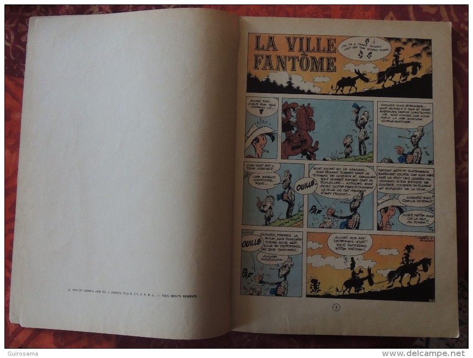 Morris Et Goscinny : Lucky Luke - N°25 : La Ville Fantôme - © 1966 - Edition Dupuis - 46 P. - Page De Pub Spirou - Lucky Luke