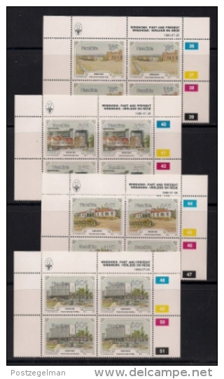 NAMIBIA, 1990, MNH Control Blocks Stamps, Windhoek, M 675-678, - Namibia (1990- ...)