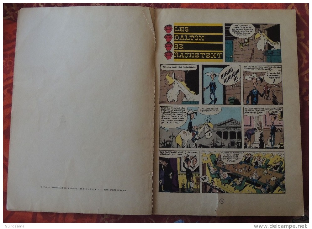 Morris Et Goscinny : Lucky Luke - N°26 : Les Dalton Se Rachètent - © 1966 - Edition Dupuis - 46 P. - Page De Pub Spirou - Lucky Luke