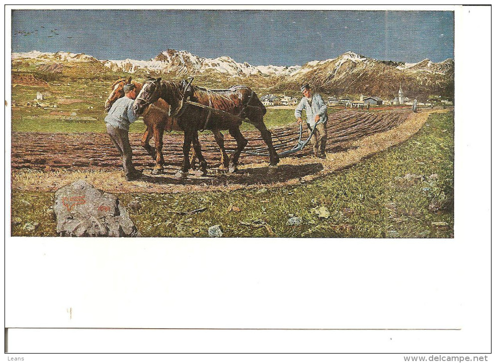 GIOVANNI SEGANTINI  Le Laboureur    Ref Perso: ANN - Wagengespanne