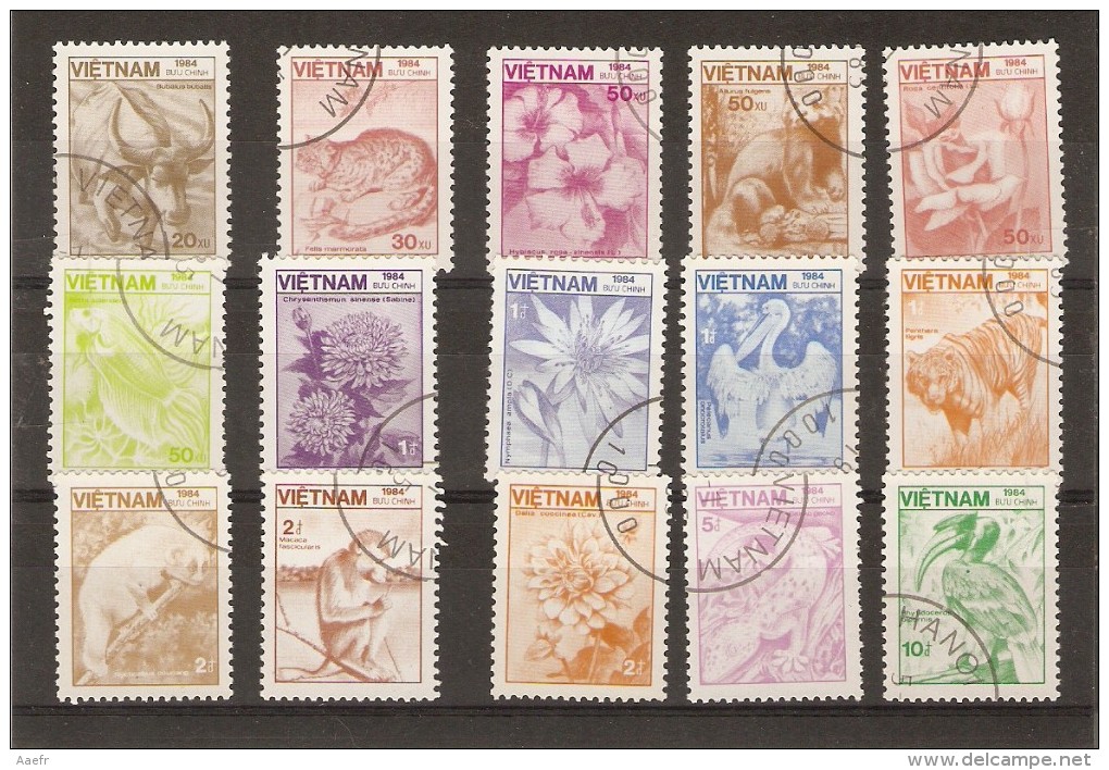 Viet-Nam - Faune Et Flore - Série Complète De 15 TIMBRES - 1984 - Viêt-Nam