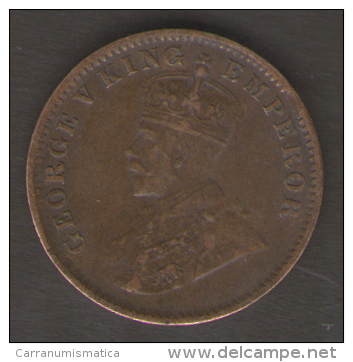 GRAN BRETAGNA INDIA 1 QUARTER ANNA 1919 - Kolonies