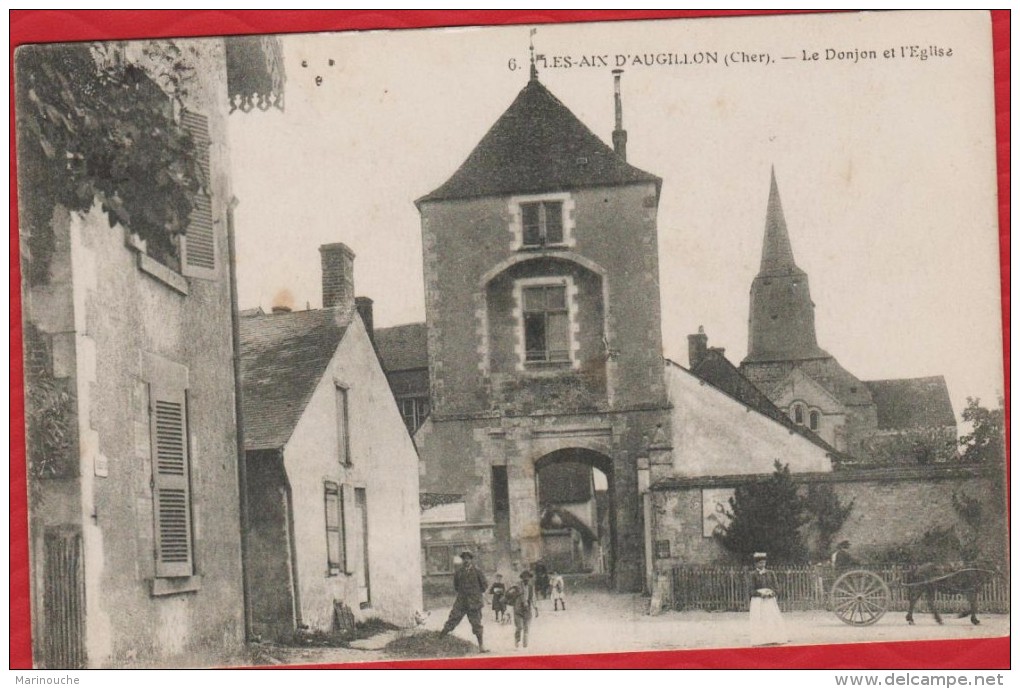 18 LES AIX D´ANGILLON Le Donjon Et L´église - TBE - R/V - Les Aix-d'Angillon