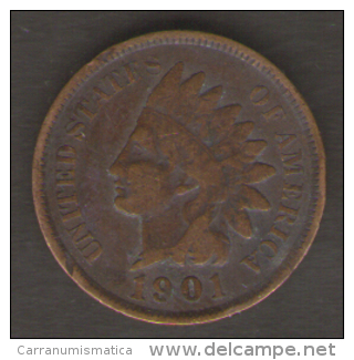 U.S.A. - STATI UNITI D' AMERICA - ONE CENT ( 1901 ) - INDIAN HEAD - 1859-1909: Indian Head