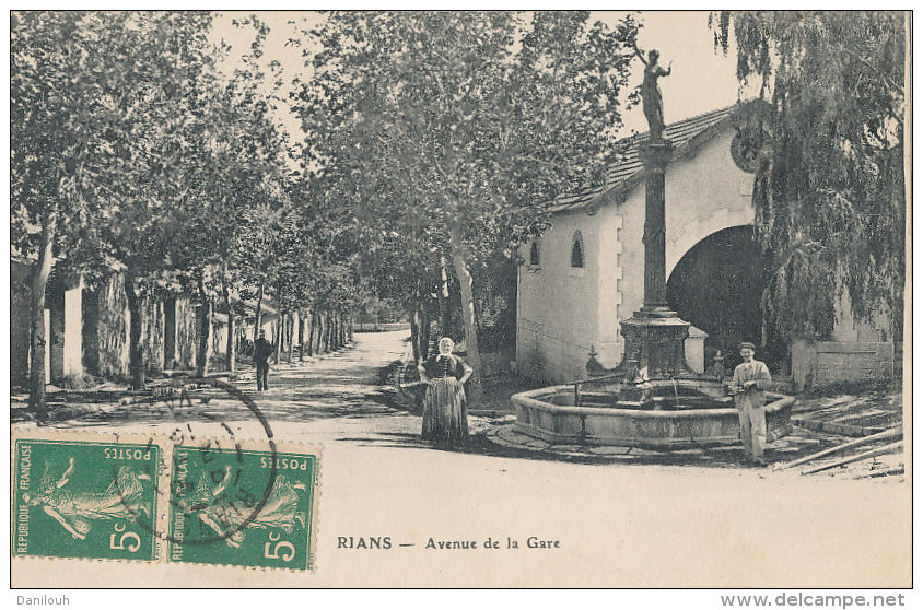 83 // RIANS  Avenue De La Gare - Rians