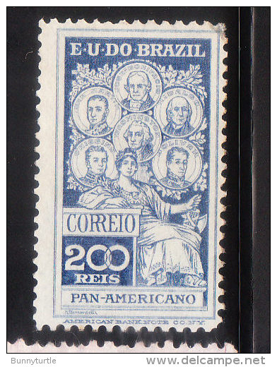 Brazil 1909 Famous Persons Mint Hinged - Unused Stamps