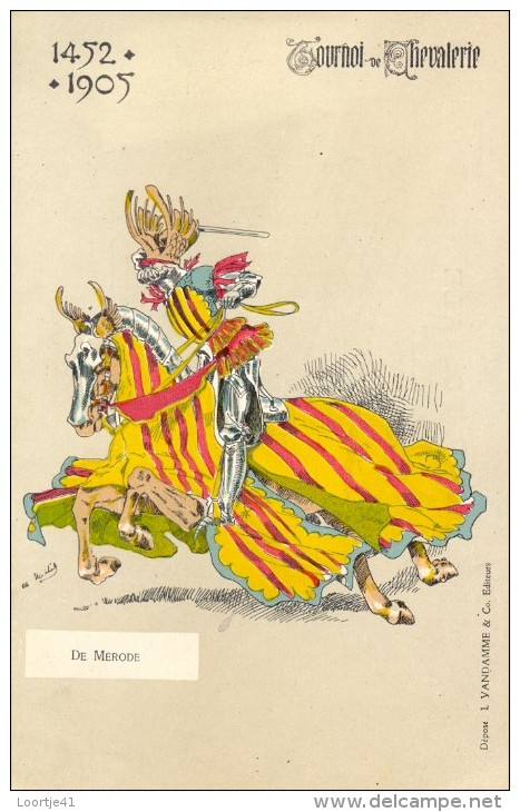 PK - Tournoi De Chevalerie - Tornooi - Ridders -  1452 -1905 - De Merode  - Illustr Michel - Autres & Non Classés
