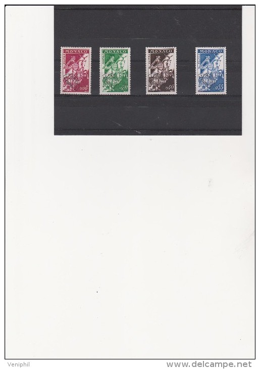 MONACO -PREOBLITERES N° 19 A 22 NEUF X   COTE : 22,20 € - Preobliterati