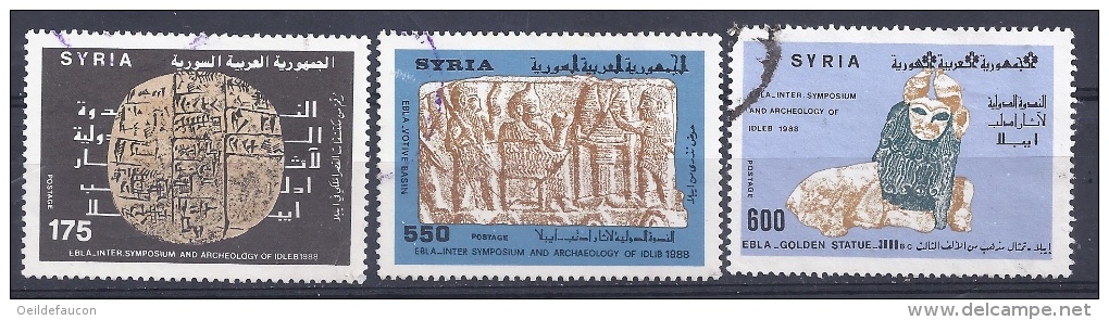 SYRIE - Yvert - 829/31 - Cote 5 € - Fouilles Et Découvertes - Archäologie