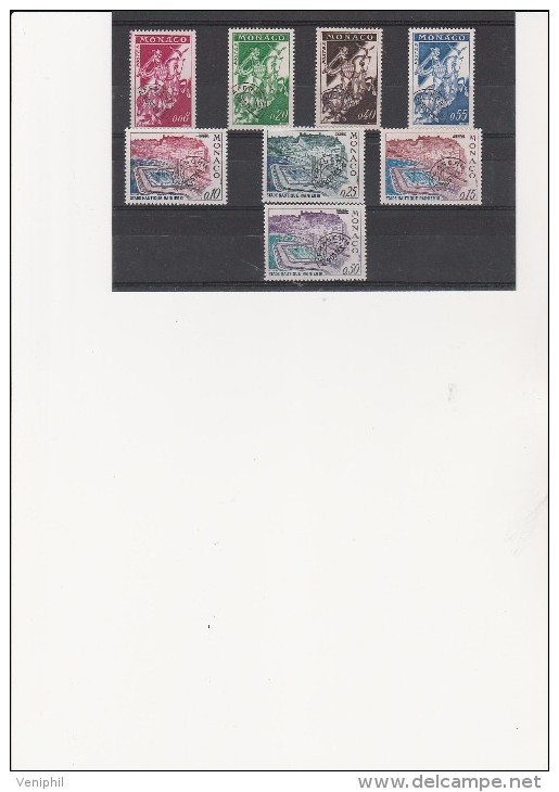 MONACO -  PREOBLITERES N° 19 A 26 NEUF XX  COTE : 29,40 € - Prematasellado