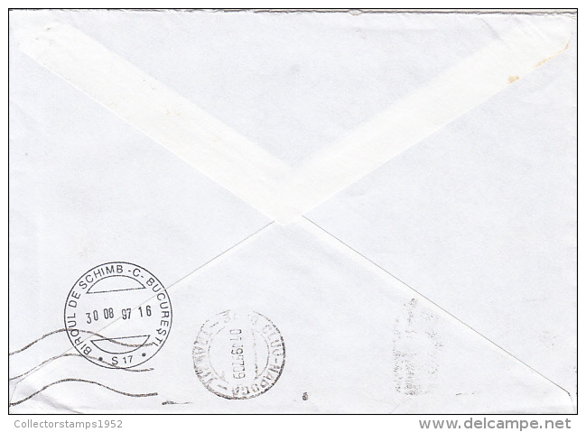 25261- MERSCH TOWN, STAMPS ON COVER, 1997, LUXEMBOURG - Briefe U. Dokumente