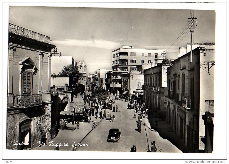 ANDRIA - VIA RUGGERO SETTIMO - VG 1955 FG - C214 - Andria